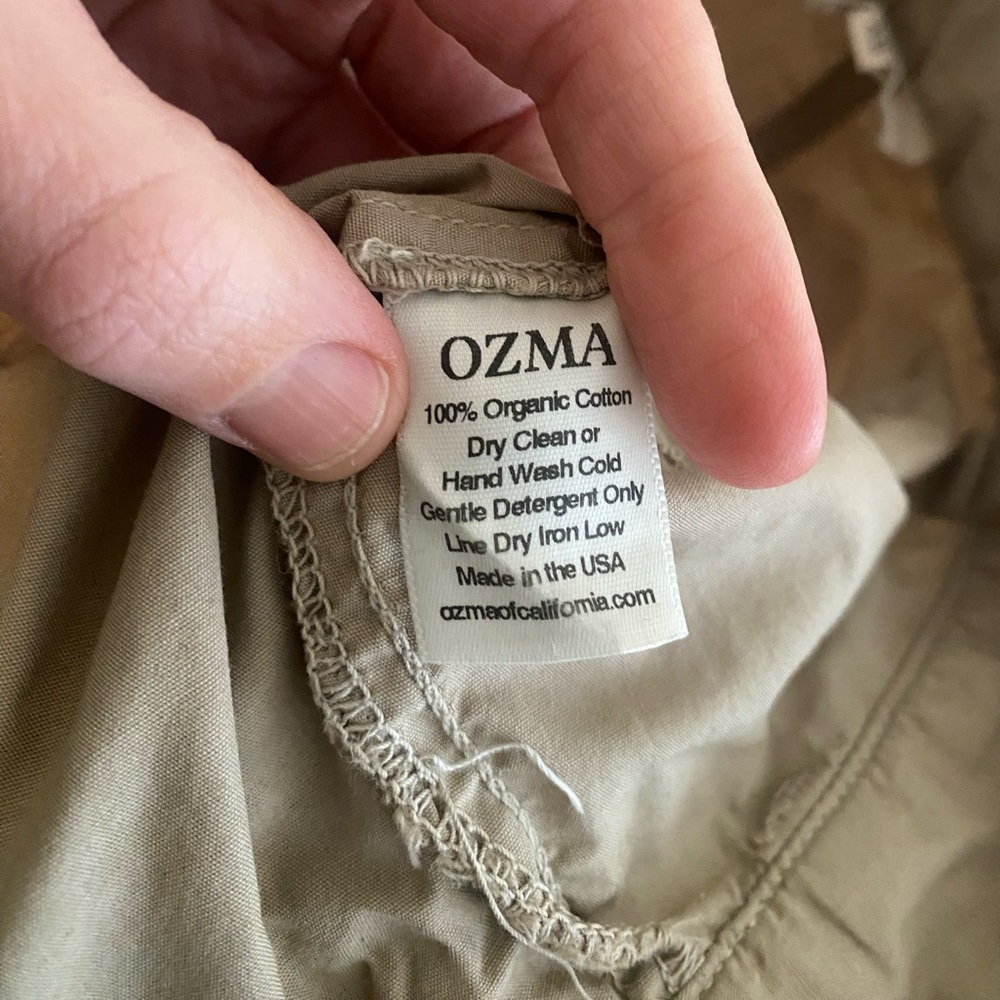 Ozma of California Poplin Field Pant, Organic Poplin, Khaki, XS - Picture 9 of 12
